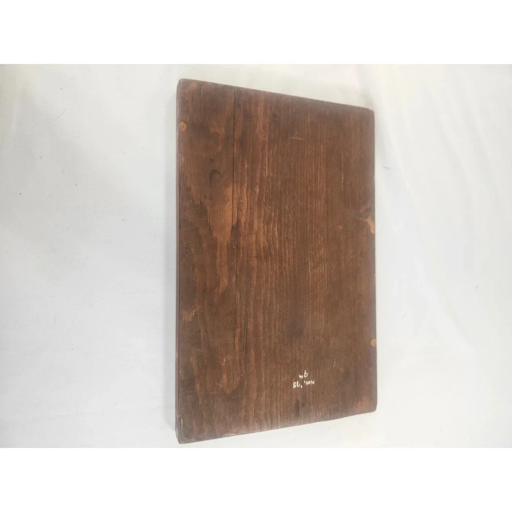 Vintage 1975 Rustic Farm Scene Wooden Wall Plaque Country Barn Decor 12x8